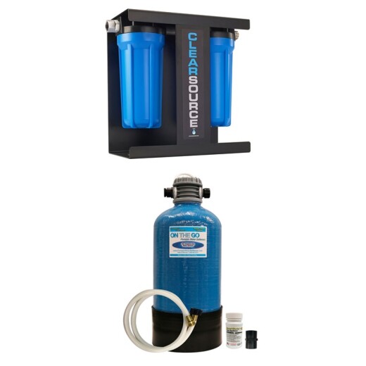 Pre-Carbon and Salt Dispenser - On The Go - Portable Water Softener